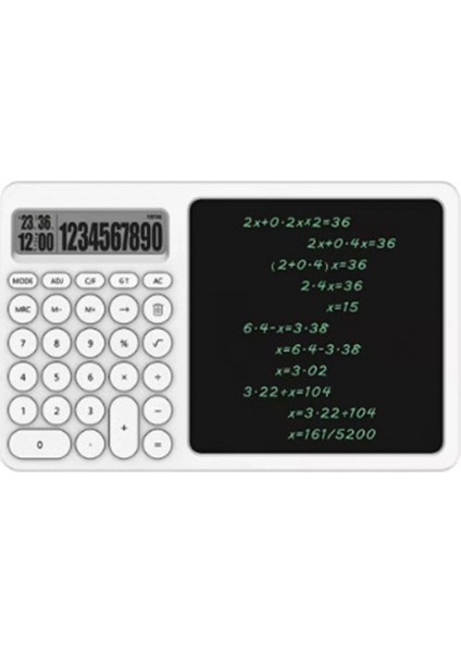 Çok Amaçlı Digital Hesap Makinesi LCD Ekran Yazma Tableti Ofis Okul Için Silinebilir El Yazısı Not Defteri
