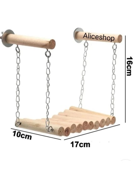Vidalı Tünekli Doğal Ahşap Salıncak modelleri