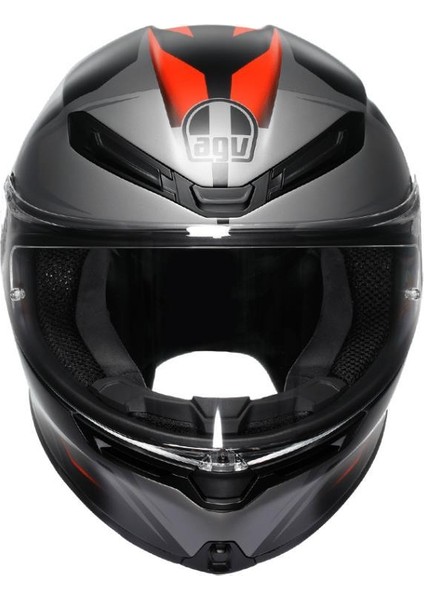 K6 S Karve Matt Black Grey Red Kapalı Kask fiyatları