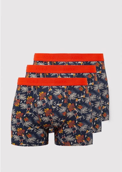 3lü Baskılı Lacivert Boxer 0912241-85585