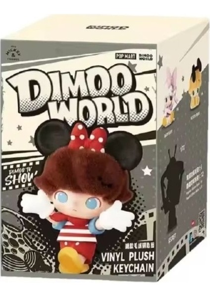 Dimoo World Sürpriz Anahtarlık Kapalı Kutulu Labubu Stil Disney Karakteri Pop Mart