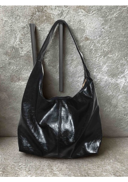 Bayan Çanta Parlak Deri Çanta Omuz Çantası