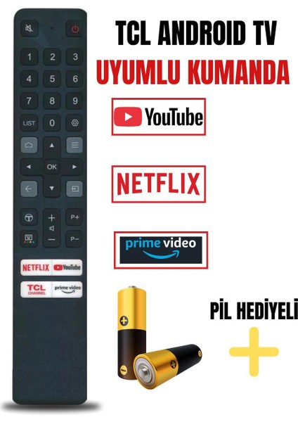 Tcl Android Modelleriyle Uyumlu Kumanda