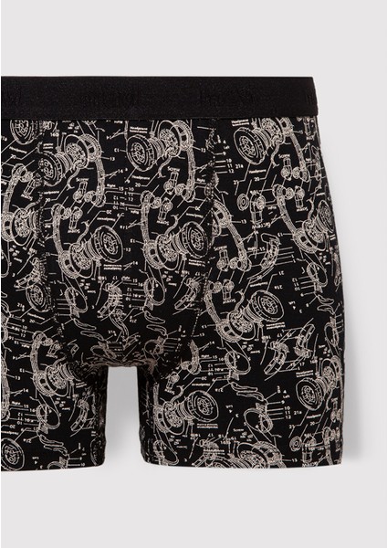 3lü Grafik Baskılı Siyah Boxer 0912233-900 fiyatları