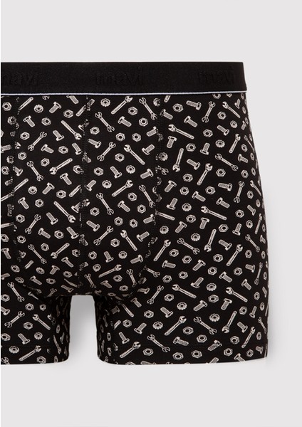 3lü Baskılı Siyah Boxer 0912207-85857 fiyatları