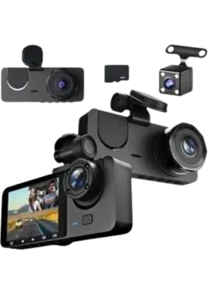 Resveq Gelişmiş G-Sensörlü Üçlü Araç Kamerası – 5” LCD Ekran ve Hareket Algılama modelleri