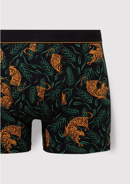 3lü Kaplan Baskılı Siyah Boxer 0912203-900 fiyatları