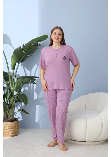 Aras Lindros 30130 Kısa.kol Bambu Battal Pijama Takımı