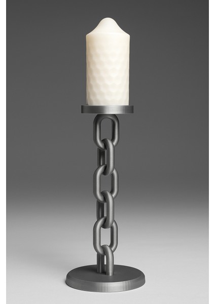 Modern Zincir Tasarımlı Şamdan | Dekoratif Mumluk (3 Farklı Boy Seçeneği) fiyatları