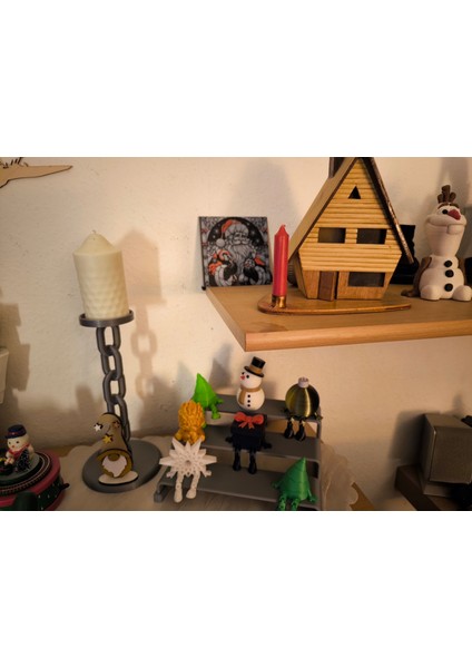 Modern Zincir Tasarımlı Şamdan | Dekoratif Mumluk (3 Farklı Boy Seçeneği) fırsatları