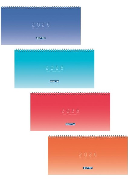 2025 Spiralli Masa Takvimi 16X33 cm 506-PXK 4 Adet