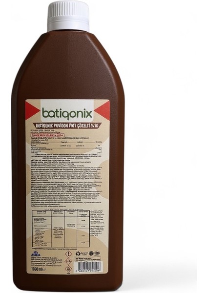 Batikon Povidon Iyot Çözeltisi %10 – 1000 ml | Medikal Antiseptik Cilt ve Yara Temizleme Solüsyonu