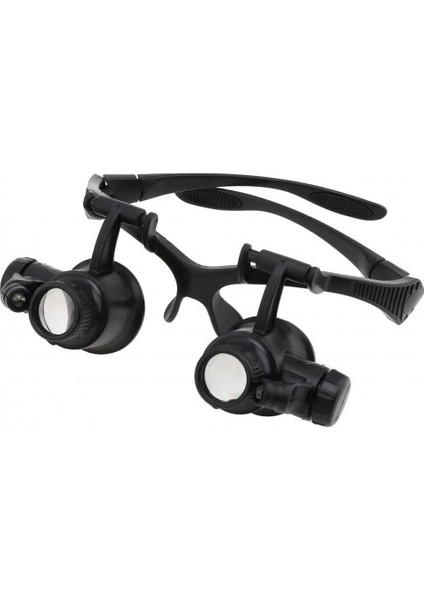 Gözlük Modeli 10X 15X 20X 25X Lens,2led Işıklı,büyüteç - Lisinya