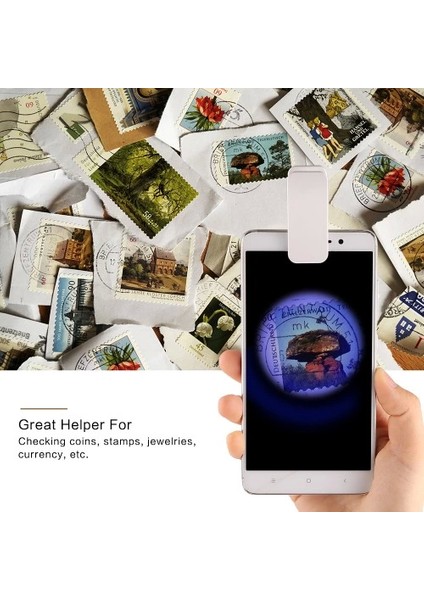 Evrensel LED Işıklı Mini Cep Mikroskobu, Tüm Kameralı Telefonlar Için NO:9882W - Lisinya modelleri