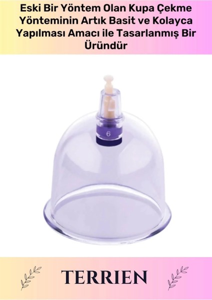 Çatlak Vakumlu Selülit Yağ Çatlak Giderici 6 Numara Hacamat Kupası 10 Adet fiyatları