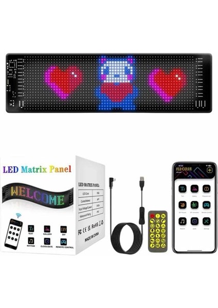 Resveq Matrix LED Dijital Ekran Kumandalı LED Ekran Yazı indirimleri