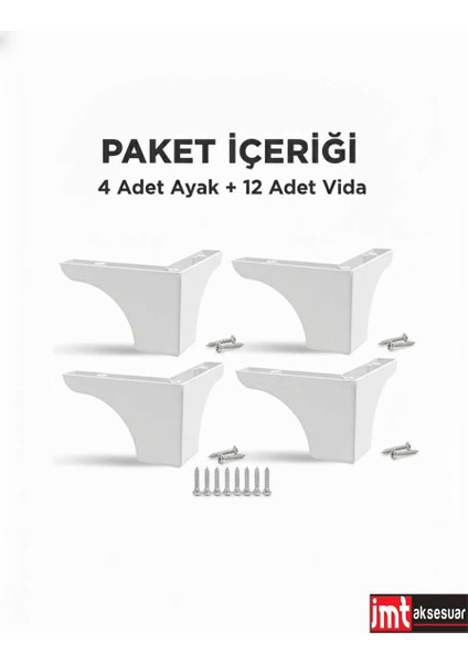 Rose 10 cm Mobilya Kanepe Sehpa Tv Ünitesi Koltuk ve Konsol Ayağı modelleri