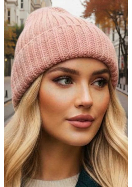 Kadın Yumuşak Dokulu Kalın Fitilli Soft Yünlü Bere modelleri