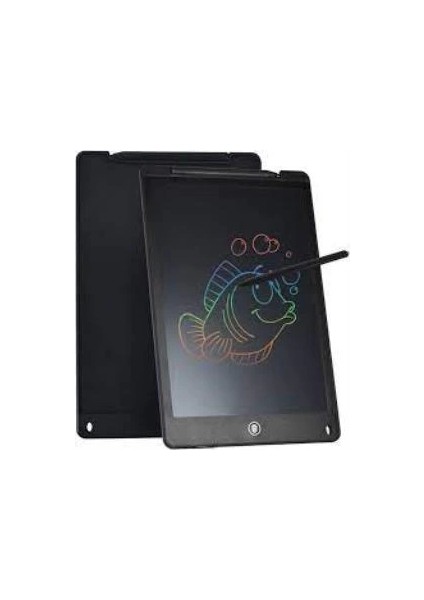 T12 Siyah Writing Tablet LCD 12 Inç Dijital Kalemli Çizim Yazı Tahtası - Lisinya
