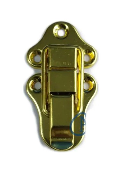 Sandık, Kutu Klipsi, Ön Kilidi - 72X40MM, Altın, 1 Adet - Lisinya