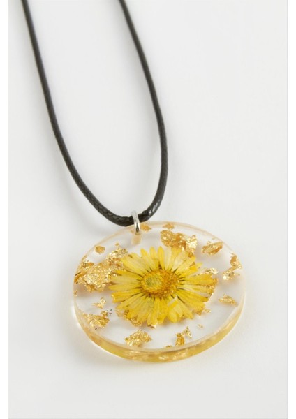 Resveq Papatya Epoksi Kolye-Sarı fiyatları