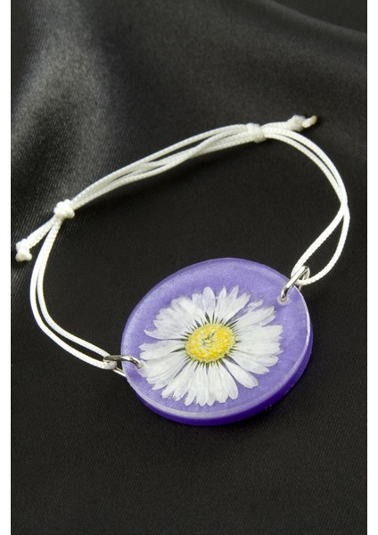 Resveq Papatya Epoksi Bileklik-Mor fiyatları