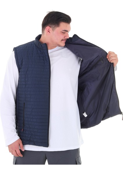 Erkek Büyük Beden 120 KILO-158 Kilo Arası Için Uygun Dik Yaka Mevsimlik Kapitone Yelek fırsatları