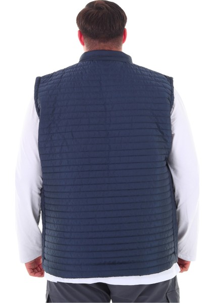 Erkek Büyük Beden 120 KILO-158 Kilo Arası Için Uygun Dik Yaka Mevsimlik Kapitone Yelek