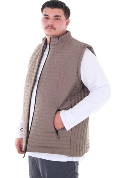 Erkek Büyük Beden 120 KILO-158 Kilo Arası Için Uygun Dik Yaka Mevsimlik Kapitone Yelek fiyatları