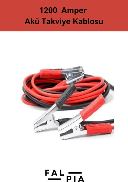 Premium Seri %100 Bakır Kalın Kablo 1200 Amper Güçlü Araç Oto Akü Takviye Hızlı Şarj Kablosu 1 Adet fiyatları