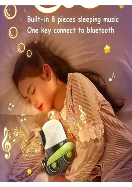 Robot Projeksiyon Gece Lambası Hoparlörlü Şarjlı Yıldızlı Gökyüzü Temalı LED Projeksiyon Lambası indirimleri