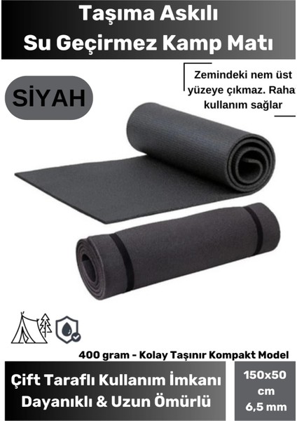 Taşıma Askılı Su Geçirmez Konforlu Kalın Rahat Çift Taraflı Kamp Zemin Çadır Uyku Matı Yer Minderi