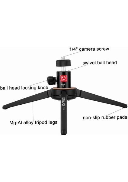 KT-100+BD-0 Masa Üstü Tripod modelleri