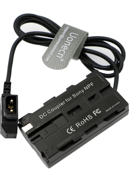 D-Tap - NP-F550 / F970 DC5521 Sahte Pil Güç Kablosu Sony Atomos Ninja V Monitör ( 80 Cm)
