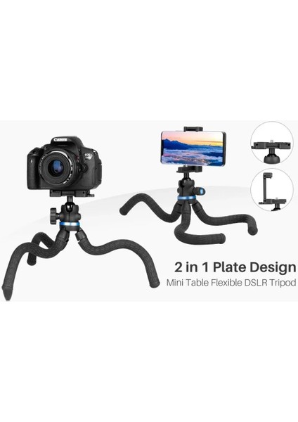 TT20S Top Kafa Esnek Masaüstü Tripod modelleri