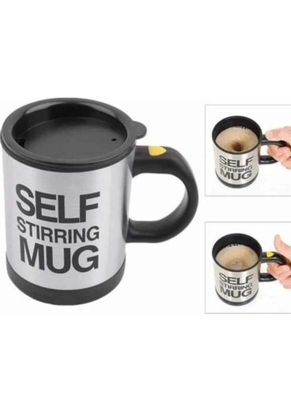 Resveq Sıcak Tutan Termos Bardak Kendi Kendini Karıştıran Mikser Kupa