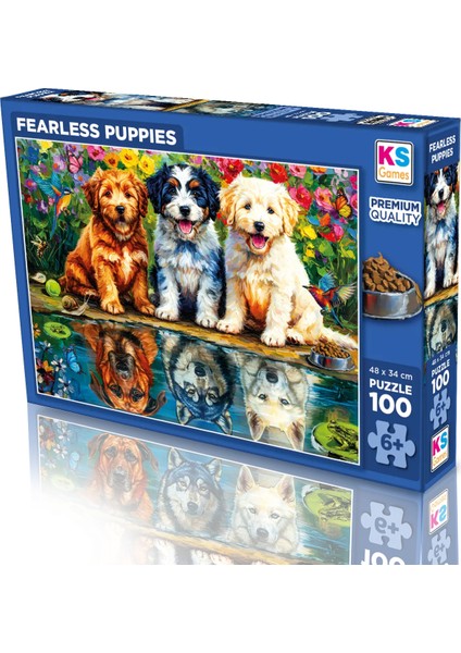 Fearless Puppies 100 Parça Puzzle