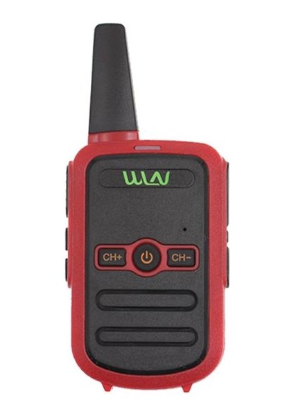 Wln KD-C51 16 Kanal 3-5 Km Tekli Kırmızı Telsiz (Şarj Aleti Dahil)