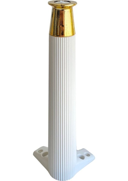 Desenli 40CM Beyaz Plastik Ayak Mobilya Masa Sehpa Dolap AYAĞI(40CM)(BEYAZ Altın) Beyaz Tekli Masa A fiyatları
