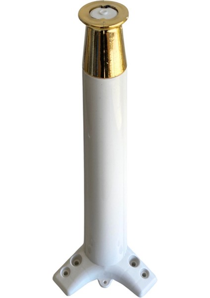 Desenli 40CM Beyaz Plastik Ayak Mobilya Masa Sehpa Dolap AYAĞI(40CM)(BEYAZ Altın) Beyaz Tekli Masa A modelleri