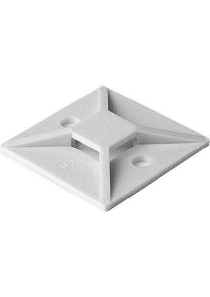 HW-4AB 28 x 28 mm Beyaz Yapışkan Kroşe