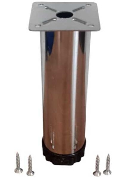 12 cm Krom Ayarlanabilir Kanepe, Koltuk, Baza, Mobilya Yükseltme Ayakları (4 Adet) Metalik 4'lü Baza modelleri