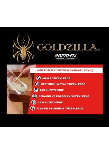 Rapidfix Mikser Uçlu Şeffaf Epoksi Kaynak Macun Tamir Yapıştırıcı Şırınga 30 gr 5 Dk Epoksiler