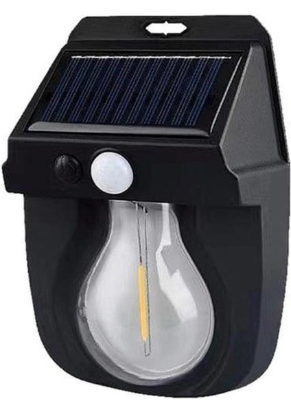 Solar Enerjili Güneş Enerjili Hareket Sensörlü Şarjlı LED Duvar Apliği Duvar Tipi LED Aplik A+++ A++