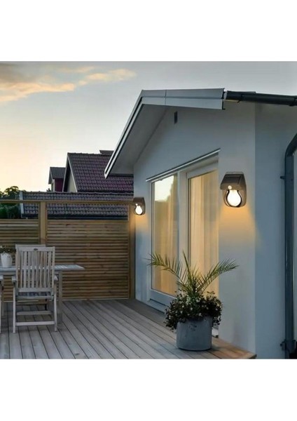 Solar Enerjili Güneş Enerjili Hareket Sensörlü Şarjlı LED Duvar Apliği Duvar Tipi LED Aplik A+++ A++ fiyatları