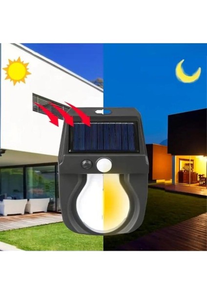 Solar Enerjili Güneş Enerjili Hareket Sensörlü Şarjlı LED Duvar Apliği Duvar Tipi LED Aplik A+++ A++ modelleri