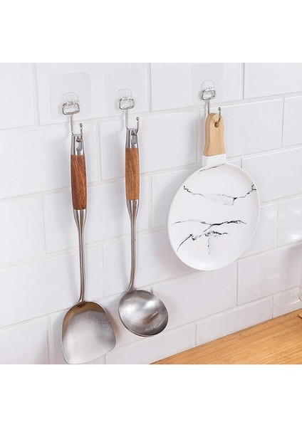 Banyo Için Güçlü Yapışkan Kancalar,yapışkanlı Askılar ,mutfak,ev Ofis Için Duvar Askıları 1 Adet Gri modelleri