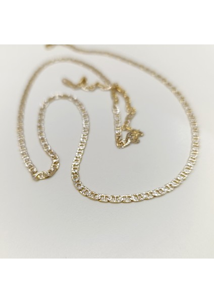 57CM 2.9mm Italyan Yassı Zincir 14 Ayar Altın Hd Videolu modelleri