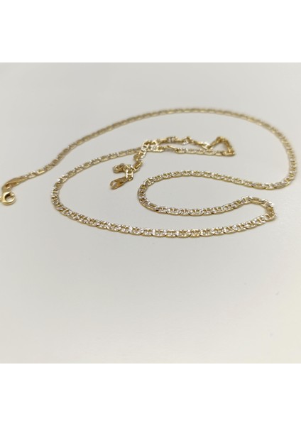 57CM 2.9mm Italyan Yassı Zincir 14 Ayar Altın Hd Videolu fırsatları