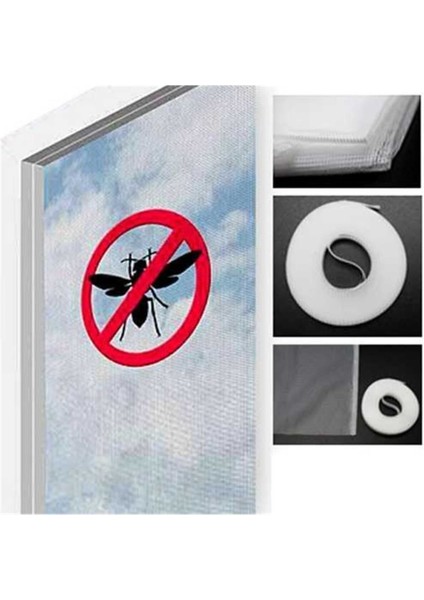 Pencere Sinekliği Sivri Sinek Önleyici File Çırtlı Bant Seti Takımı (100 cm x 150 Cm) 150 x 130 Pile modelleri